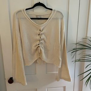 Vintage Havana cinch front beachy sweater